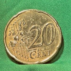 EUROPEAN UNION (GERMANY) 🇪🇺/🇩🇪 TWENTY (20)  Bon EURO CENTS  2002 F STUTTGART